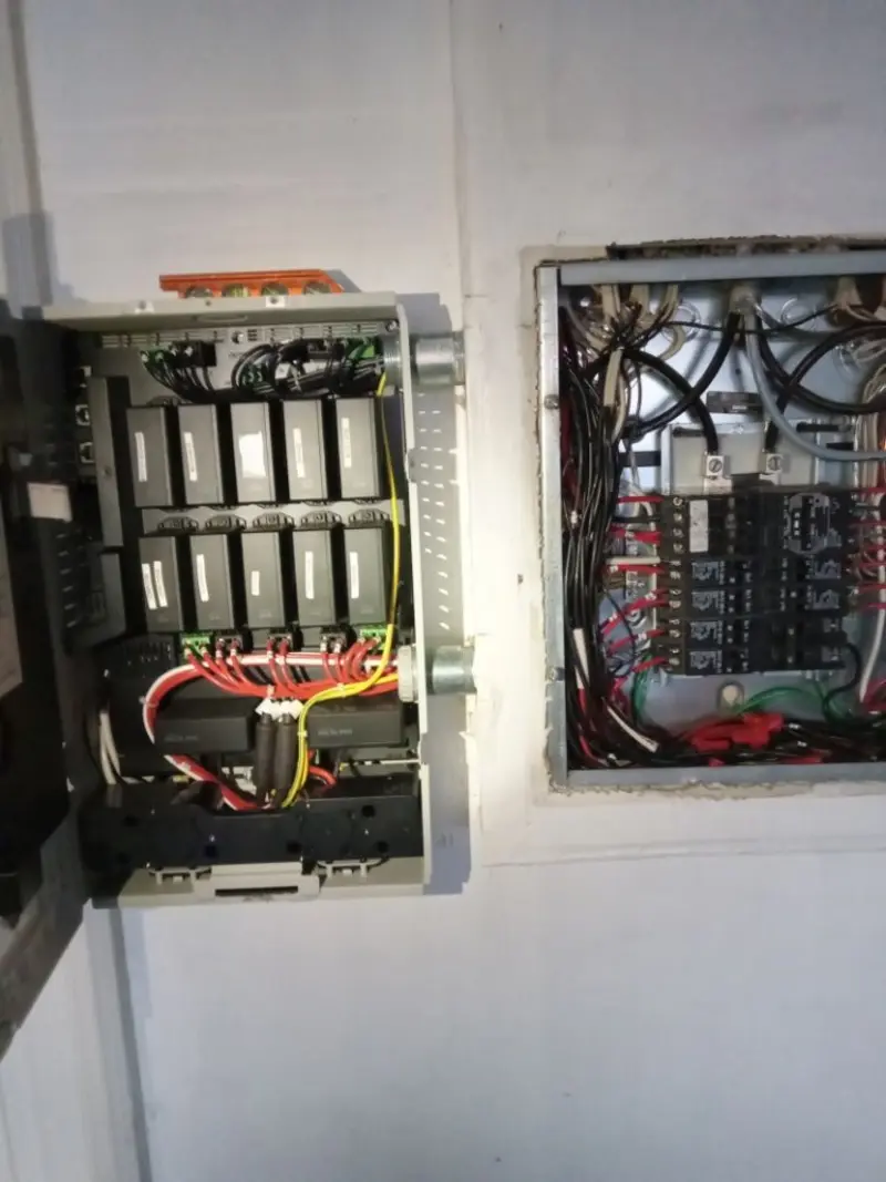 Electrical panel upgrade completed for Security Camera Wiring in New Brunswick
